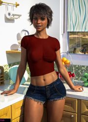 Brown-skinned Tomboy Set by VaeVictus