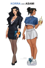 Korra and Asami- Office Story 001